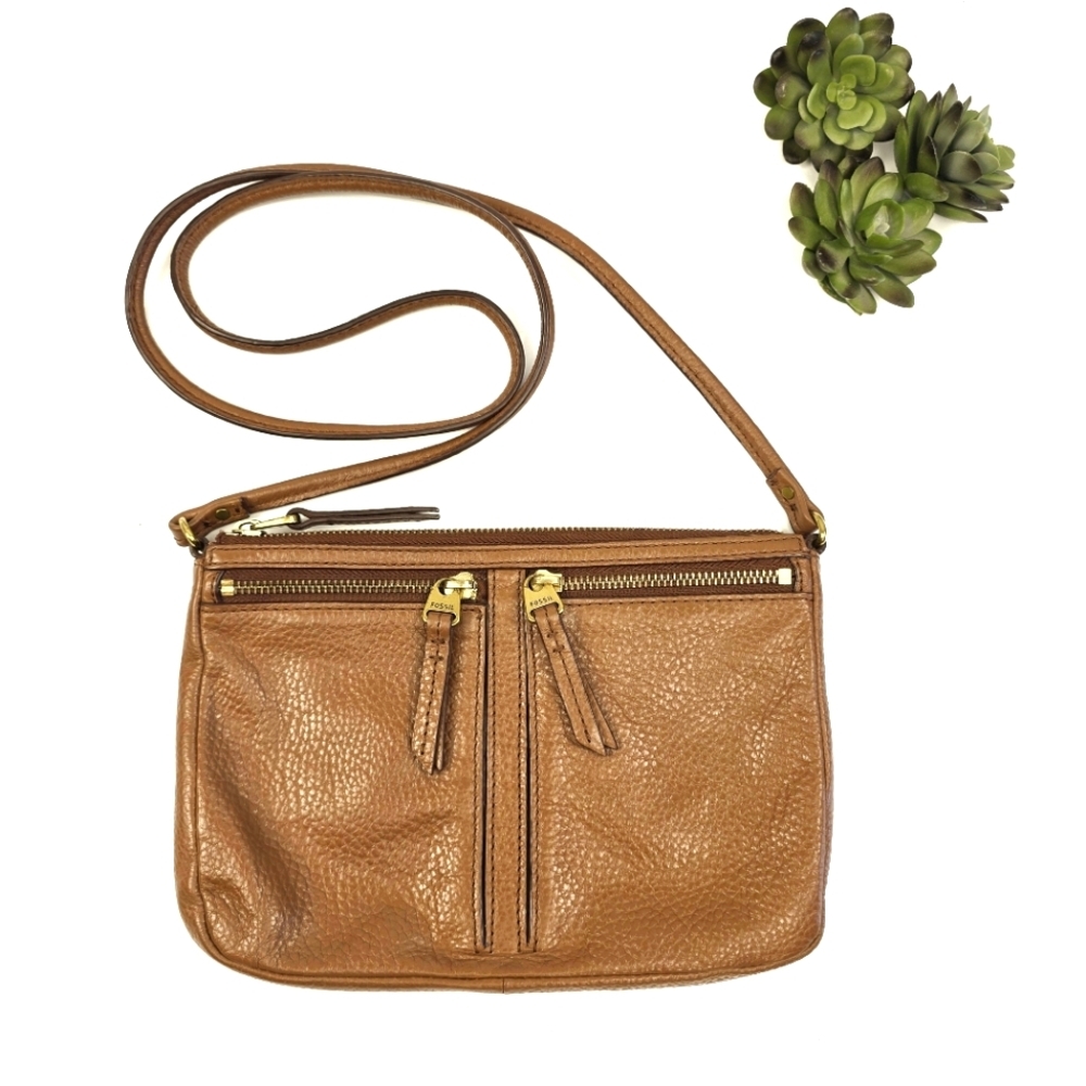 Fossil Pebble Leather Crossbody